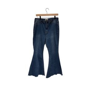 Hammer Flared Bellbottom Boho 70s Inspired Retro Dark Wash Jeans‎ Size 13